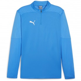Puma Mens Teamfinal Training 1/4-Zip Fleece - Ignite Blue мъжки,полари,мъжко,фитнес,облекло,puma,men,s,teamfinal,training,1,4,zip,fleece,ignite,blue