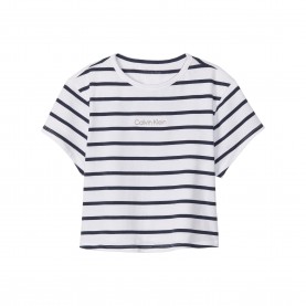 Calvin Klein Womens Baby Tee - Black/White дамски,топове,calvin,klein,women,s,baby,tee,black,white