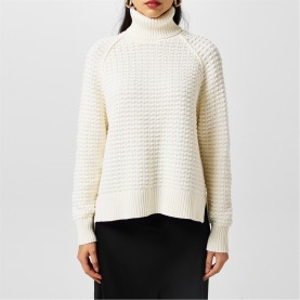 пуловер,дамски,плетени,дрехи,french,connection,women's,keya,popcorn,knitted,mozart,crew,neck,jumper,classic,cream