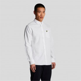 облекла,на,разпродажба,lyle,and,scott,cotton,linen,button,down,shirt,white