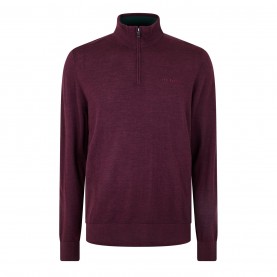 пуловер,мъжки,пуловери,ted,baker,fashbee,quarter,zip,jumper,maroon