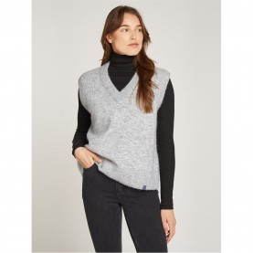 блуза,дамски,плетени,дрехи,calvin,klein,jeans,textured,sweater,vest,grey,heather