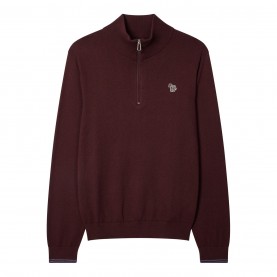 Блуза PS Paul Smith Zebra Logo quarter Zip Sweater - Red 29 блуза,мъжки,пуловери,ps,paul,smith,zebra,logo,quarter,zip,sweater,red,29