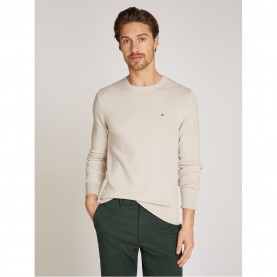 блуза,мъжки,пуловери,calvin,klein,micro,pique,structure,sweater,stony,beige