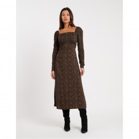 рокля,дамски,поли,и,рокли,nobodys,child,fruit,print,abby,midi,dress,black