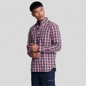 облекла,на,разпродажба,lyle,and,scott,washed,check,poplin,shirt,navy