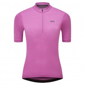 блуза,с,къс,ръкав,дамски,топове,облекло,за,колоездене,dhb,women's,quarter,zip,short,sleeve,jersey,2.0,cattleya,orchid