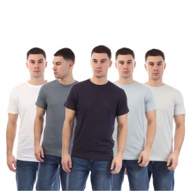 тениска,duck,and,cover,demtare,print,sleeve,5,pack,t,shirts,multi,colour