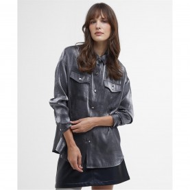 дамски,ризи,barbour,international,della,satin,long,sleeved,shirt,chrome
