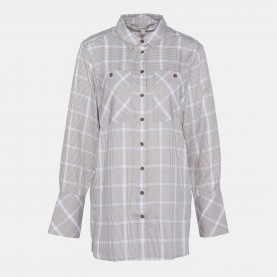 Barbour Rhonda Check Long-Sleeved Shirt - Honey/White дамски,ризи,barbour,rhonda,check,long,sleeved,shirt,honey,white