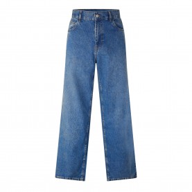 Дънки Palm Angels Mens Wide Leg Jeans - Medium Blue дънки,мъжки,дънки,palm,angels,men,s,wide,leg,jeans,medium,blue