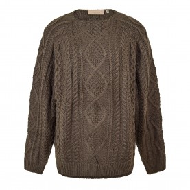 Fear Of God Essentials Mens Cable Knit Jumper - Off Black fear,of,god,essentials,men,s,cable,knit,jumper,off,black