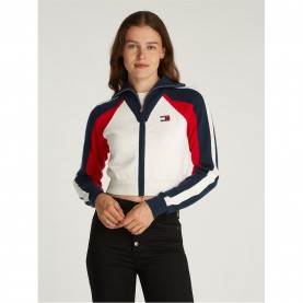 жилетка,дамски,плетени,дрехи,tommy,jeans,tjw,rwb,colorblock,cardigan,ext,ancient,white