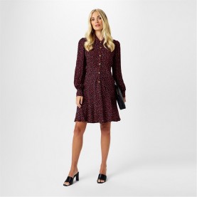 рокля,дамски,поли,и,рокли,biba,biba,shirt,collar,dress,heart,print