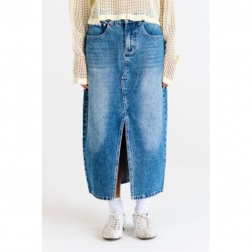 пола,поли,и,къси,панталони,the,ragged,priest,women's,midi,bleach,blue,wash,denim,skirt,blue