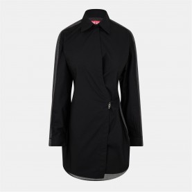 рокля,дамски,поли,и,рокли,diesel,women's,shirt,dress,black