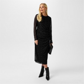 рокля,дамски,поли,и,рокли,biba,biba,sequin,mesh,dress,black