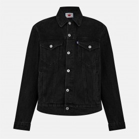 яке,мъжки,якета,icecream,men's,structured,tailored,fit,denim,jacket,black,denim