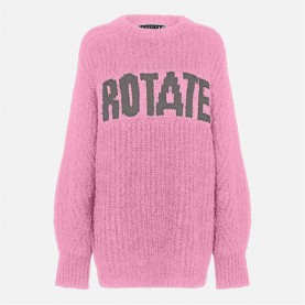 блуза,rotate,birger,christensen,knitted,logo,sweater,lilac