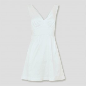 рокля,дамски,поли,и,рокли,french,connection,women's,carey,bow,mini,dress,summer,white