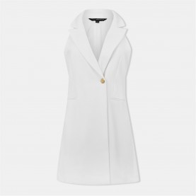 рокля,дамски,поли,и,рокли,french,connection,women's,whisper,halter,blazer,dress,summer,white