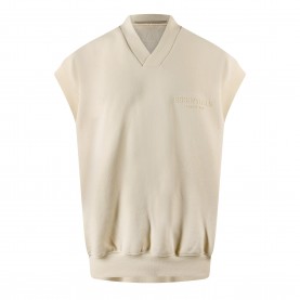 Fear Of God Essentials Mens Knitted Sweater Vest - Egg Shell fear,of,god,essentials,men,s,knitted,sweater,vest,egg,shell
