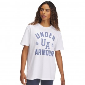 Тениска Under Armour Heavyweight Collegiate Oversized T-Shirt - White тениска,разпродажба,under,armour,дамски,тениски,дамски,топове,under,armour,heavyweight,collegiate,oversized,t,shirt,white