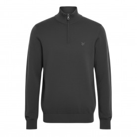 пуловер,мъжки,пуловери,lyle,and,scott,tonal,eagle,merino,quarter,zip,jumper,grey