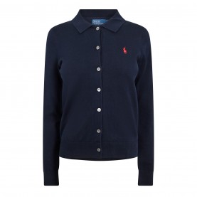 Жилетка POLO RALPH LAUREN Polo Pima Cardigan Ld61 - HUNTER NAVY жилетка,дамски,плетени,дрехи,polo,ralph,lauren,polo,pima,cardigan,ld61,hunter,navy