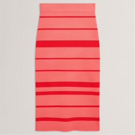 дамски,плетени,дрехи,ted,baker,ted,knit,co,ord,skt,ld63,coral,stripe