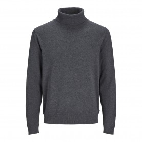 Пуловер Jack and Jones Mens Roll Neck Knitted Jumper - Dk Grey Melange пуловер,мъжки,пуловери,jack,and,jones,men,s,roll,neck,knitted,jumper,dk,grey,melange