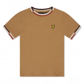 Тениска Lyle and Scott Kids Rib T-Shirt - Tigers Eye тениска,детски,тениски,lyle,and,scott,kids,rib,t,shirt,tigers,eye