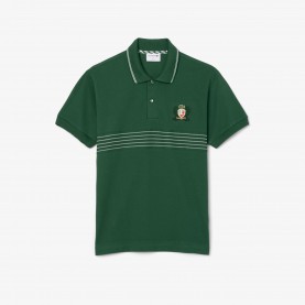 Блуза с яка Lacoste Classic-Fit L.12.12 Embroidered Shield Polo Shirt - Green блуза,с,яка,мъжки,тениски,lacoste,classic,fit,l,12,12,embroidered,shield,polo,shirt,green