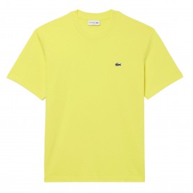 Lacoste Cotton-T-Shirt - Yellow мъжки,тениски,lacoste,cotton,t,shirt,yellow