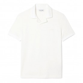 Блуза с яка Lacoste Classic Fit Open Neck Paris Polo Shirt - White блуза,с,яка,мъжки,тениски,lacoste,classic,fit,open,neck,paris,polo,shirt,white