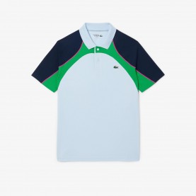 Блуза с яка Lacoste Ultra Dry Colour Block Tennis Polo Shirt - Blue блуза,с,яка,мъжки,тениски,lacoste,ultra,dry,colour,block,tennis,polo,shirt,blue