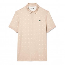 Блуза с яка Lacoste Regular Fit UV Protect Golf Polo Shirt - Beige блуза,с,яка,мъжки,тениски,lacoste,regular,fit,uv,protect,golf,polo,shirt,beige