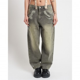 дънки,дамски,дънки,the,ragged,priest,women's,crescent,biggie,wide,leg,jeans,grey
