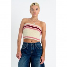 дамски,топове,the,ragged,priest,women's,spin,knit,bandeau,top,ecru