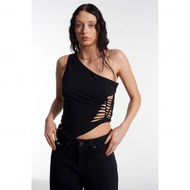 дамски,топове,the,ragged,priest,women's,web,top,cut,out,top,black