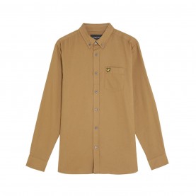 облекла,на,разпродажба,lyle,and,scott,plain,flannel,shirt,brown