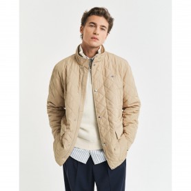 Яке Gant Quilted Windcheater Mid-Length Jacket - Khaki яке,gant,quilted,windcheater,mid,length,jacket,khaki