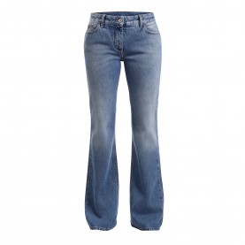 Дънки Off White Slim-Fit Flared Jeans - Blue дънки,дамски,дънки,off,white,slim,fit,flared,jeans,blue