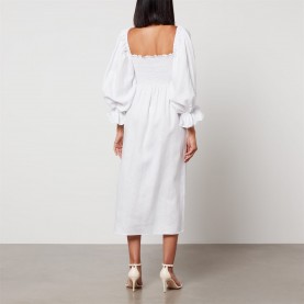 рокля,дамски,поли,и,рокли,sleeper,atlanta,linen,dress,white