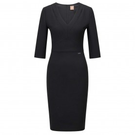 Рокля Boss Dilira1 Dress - Black рокля,дамски,топове,boss,dilira1,dress,black