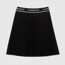 Пола Lacoste Elasticated Waist Pleated Skirt - Black пола,lacoste,elasticated,waist,pleated,skirt,black