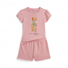 Polo Ralph Lauren Kids Bear Clothing Set - Rose polo,ralph,lauren,kids,bear,clothing,set,rose