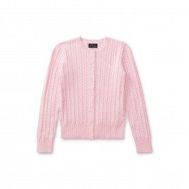 Жилетка Polo Ralph Lauren Kids Cable Cardigan - Hint Of Pink жилетка,polo,ralph,lauren,kids,cable,cardigan,hint,of,pink
