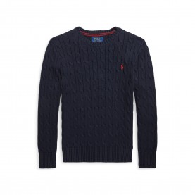 Пуловер Polo Ralph Lauren Kids Cable Knit Jumper - RL Navy пуловер,polo,ralph,lauren,kids,cable,knit,jumper,rl,navy