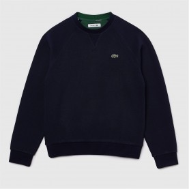 блуза,дамски,горнища,с,качулка,дамски,ежедневни,облекла,lacoste,crewneck,sweatshirt,navy